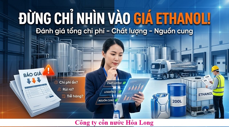 Bảng giá cồn ethanol mới nhất – Cập nhật theo nồng độ, quy cách và số lượng